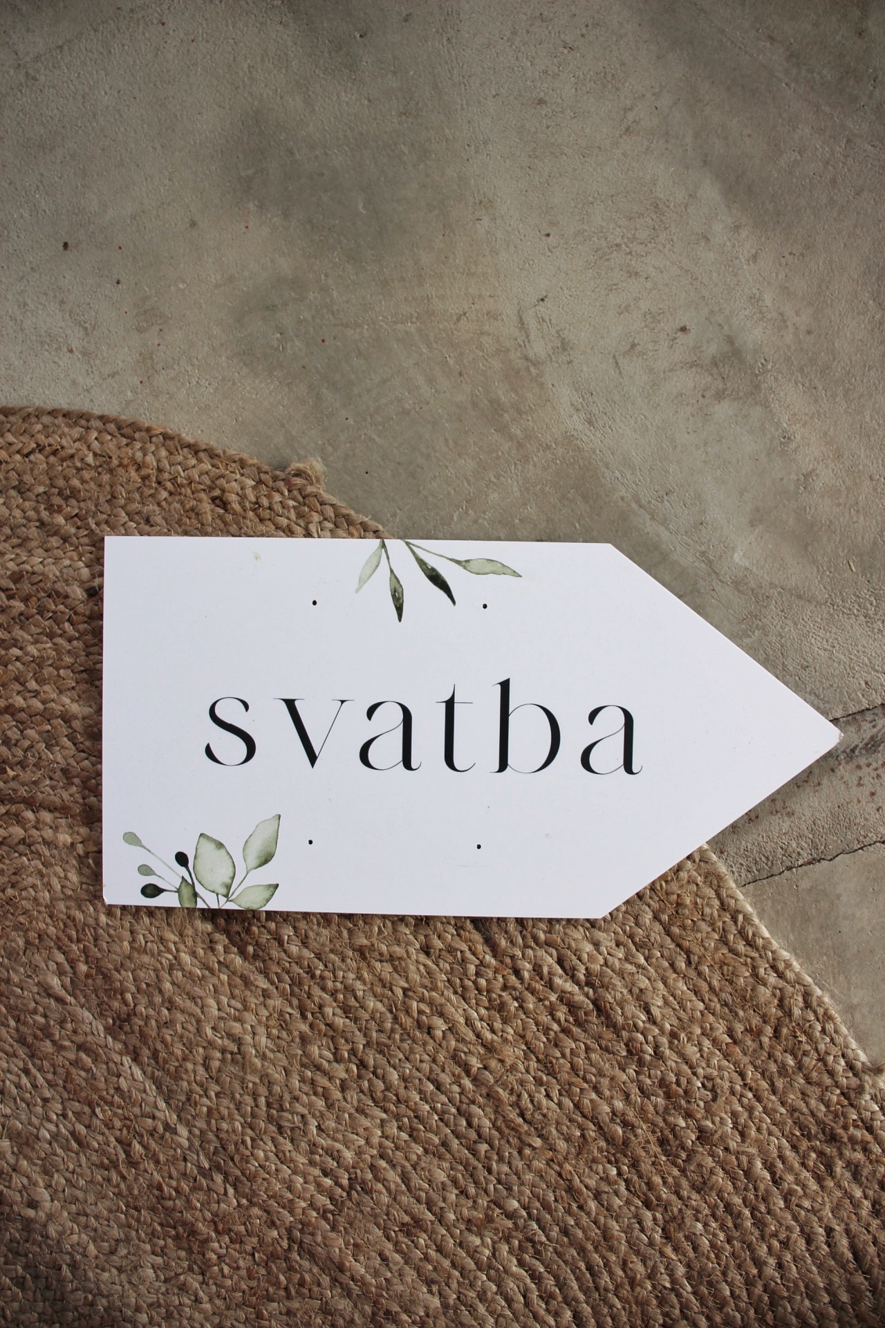 Směrovka SVATBA