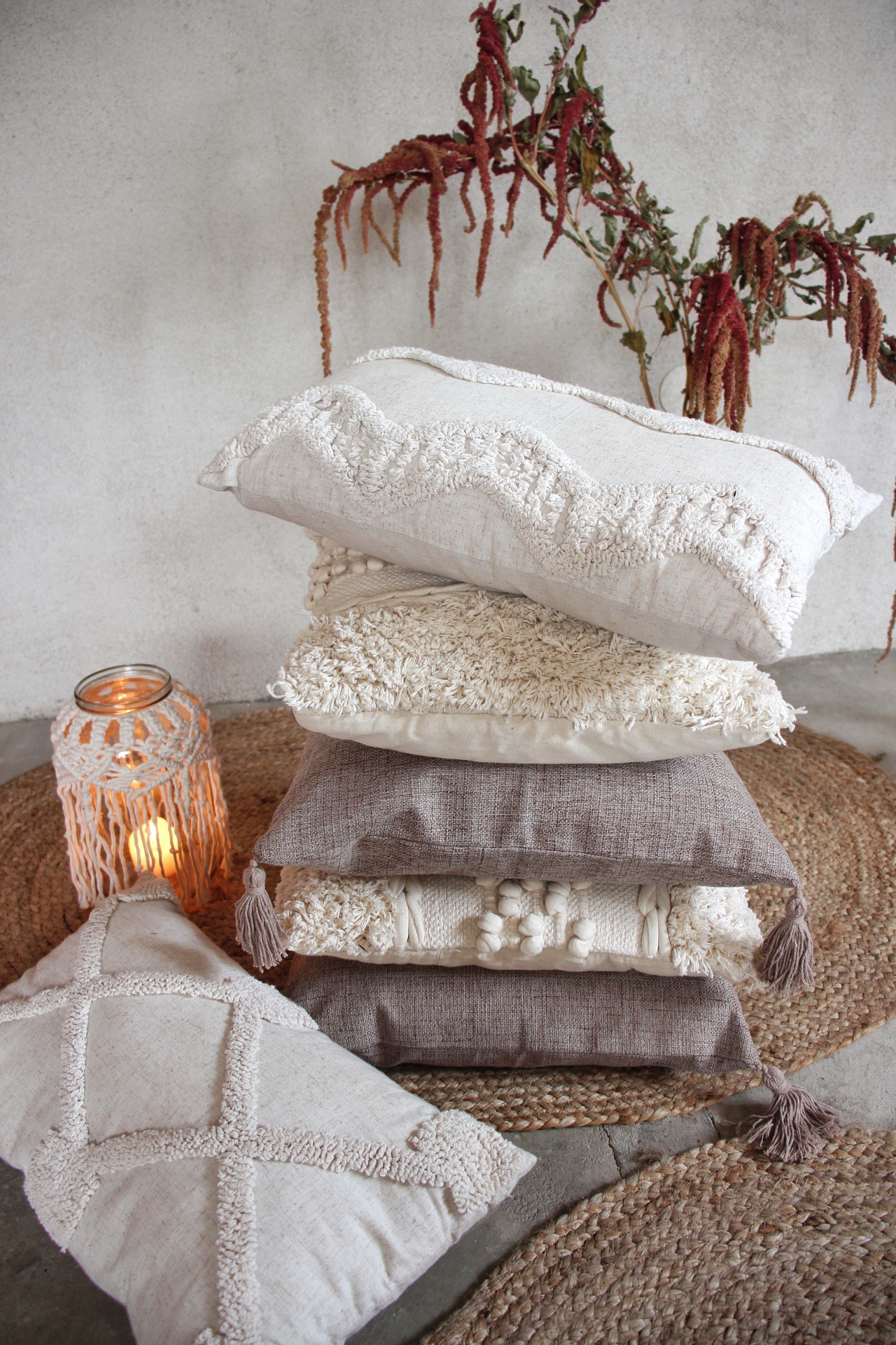Polštář BOHO - obdélník - set 2 ks
