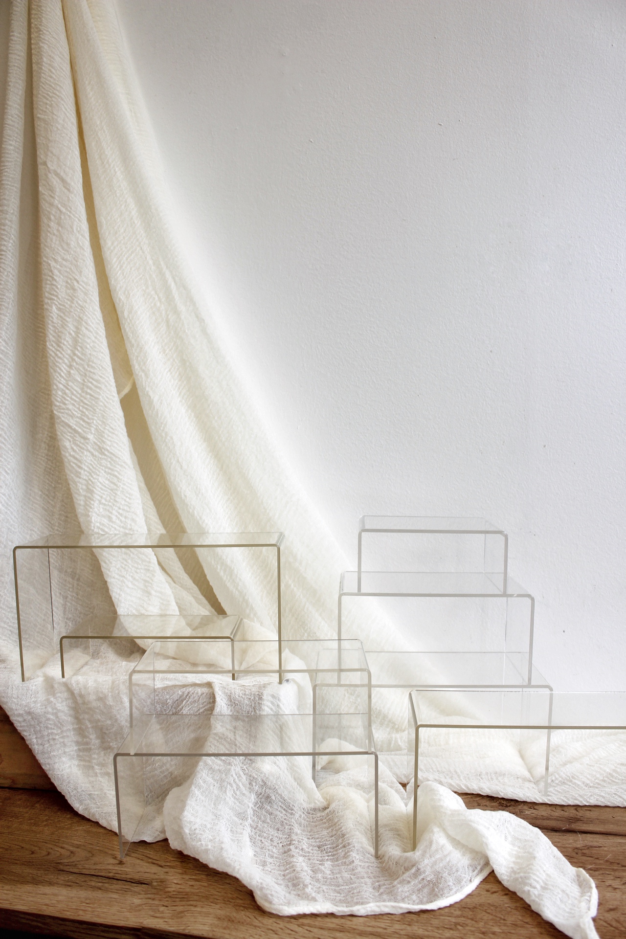 Transparentní podnos - set 8 kusů